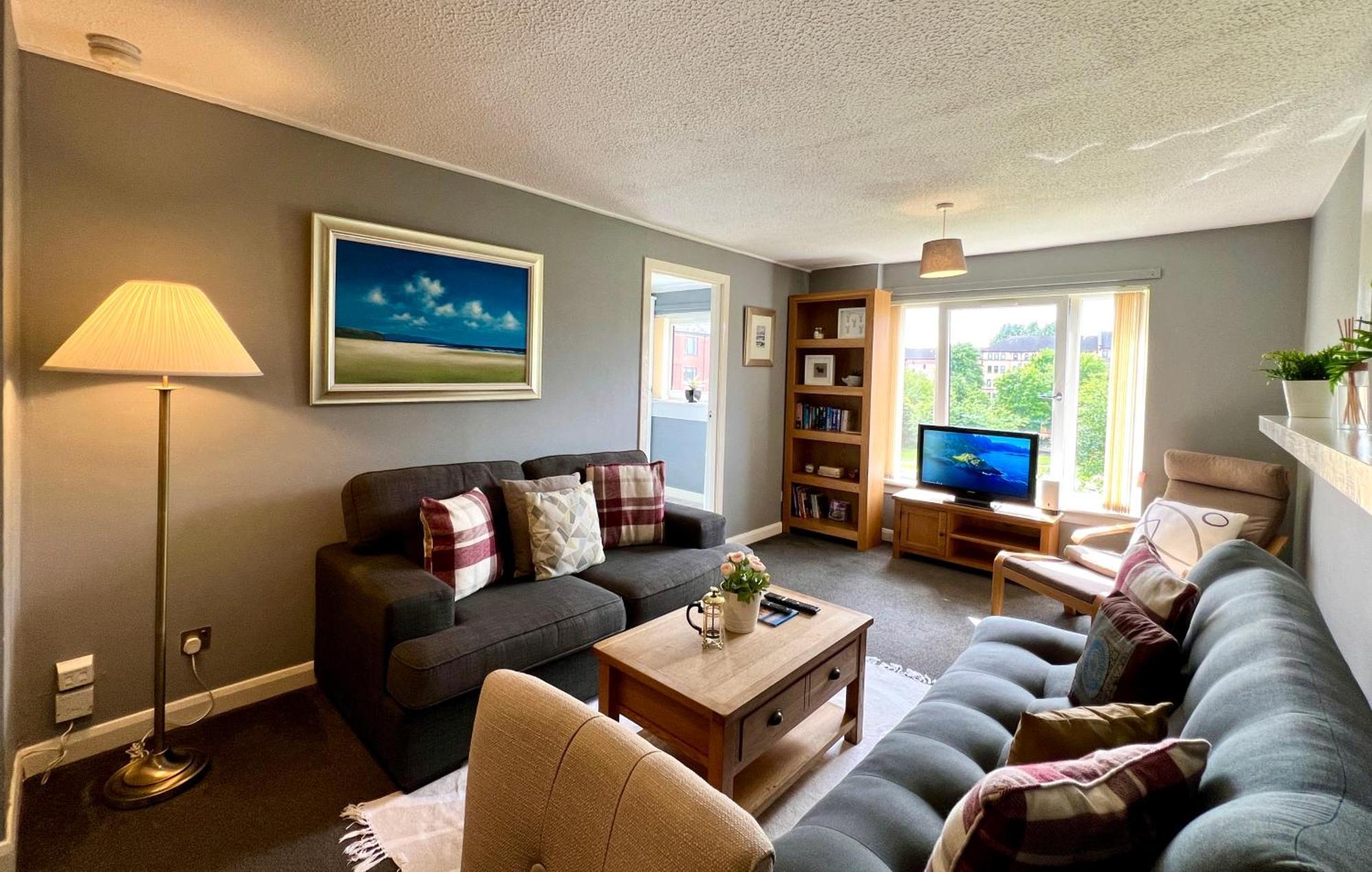 Spacious 2 Bed-Flat In Glasgow City - Free Parking 外观 照片